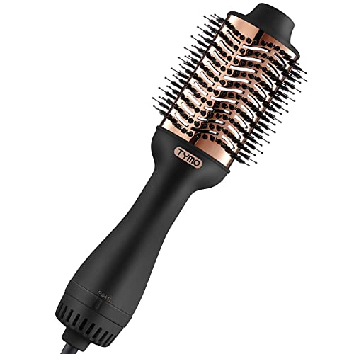 TYMO Ionic Hair Dryer Brush - One-Step Hot Air Styler and Volumizer With Enhanced Titanium Barrel