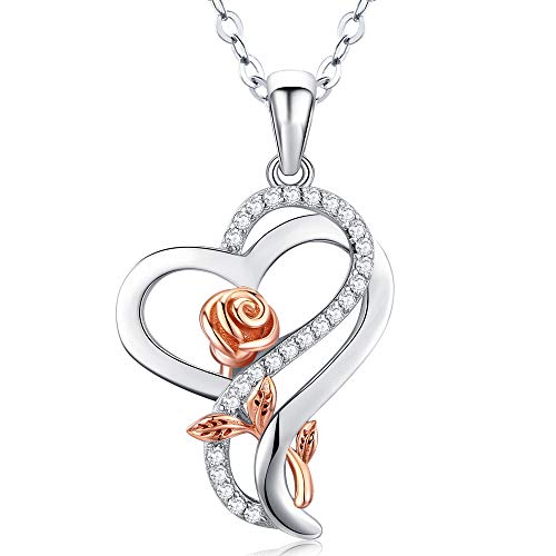Heart Necklaces for Women,Birthday Mothers Day Christmas Jewelry Gifts for Girlfriend Wife Her Mom from Daughter
