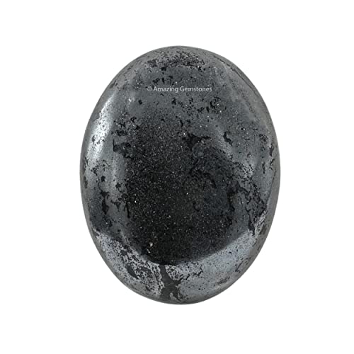 Hematite Palm Stone - Massage Worry Stone for Natural Body Chakra Balancing, Reiki Healing and Crystal Grid