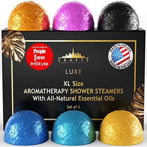 Crafts And The City Luxury Aromatherapy Gift Set - Essential Oil Bath Bombs for Women- Fizzies - Scents -Vapor Tablets Pods Melts Tabs Soothers - Made in USA