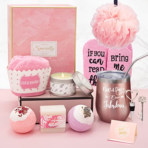 Birthday Gifts for Women Mothers Day Gifts Spa Relaxing Gifts Box For Her Unique Baskets for Mom Sister Best Friend Funny Birthday Gifts Ideas for Women Who Have Everything, BFF, Grandma