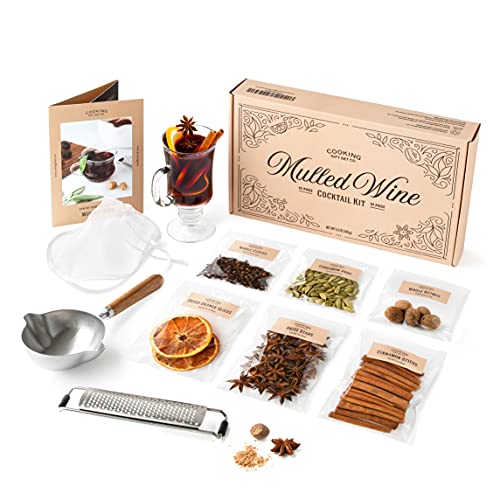 Cooking Gift Set Co. | Mulled Wine Gift Set | Unique Gifts for Wine Lovers, Food & Beverage Gifts, Perfect for a Wine Gift Basket, Wine Gifts for Women Unique, Christmas Gift Ideas, Wine Accessories