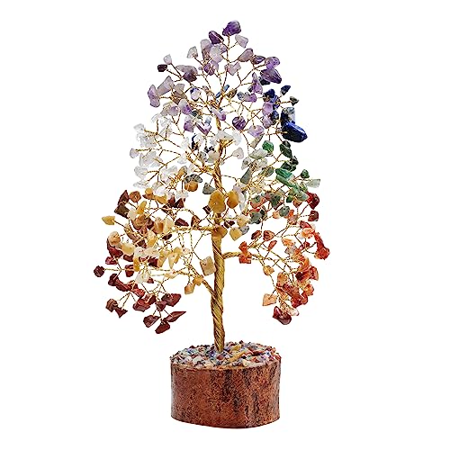 7 Chakra Crystal Tree For Positive Energy - House Warming Gifts New Home - Chakra Tree - Tree Of Life Decor - Chakra Decor - Office Decor For Women - Reiki Gifts - Spiritual Gifts - Home Decor