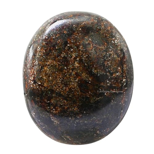 Amazing Gemstone Garnet Palm Stone - Pocket Massage Worry Stone for Natural Body Chakra Balancing, Reiki Healing and Crystal Grid