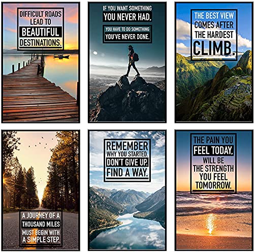 Motivational Wall Art, Inspirational Wall Art, Motivational Posters, Wall Art for Office, Motivational Posters For Office, Inspirational Posters, Motivational Wall Decor, 11x17" Motivational Quotes